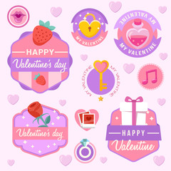 Valentine's Day Elements  : Vector Illustration