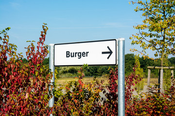 Schild 167 - Burger
