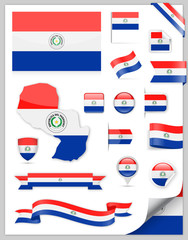 Paraguay Flag Set - Vector Collection