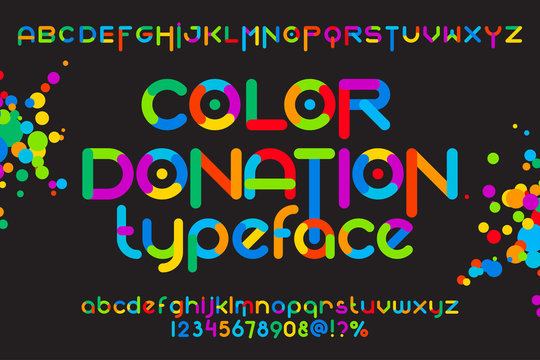 Color donation typeface