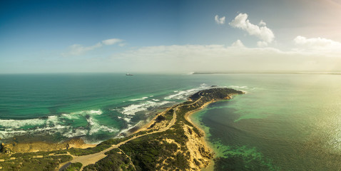 Aerial view of Point Nepean National Park - obrazy, fototapety, plakaty