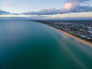 Aerial view of Frankston Coastline