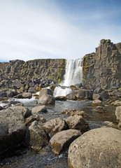 Der Öxarafoss Wasserfall in Island