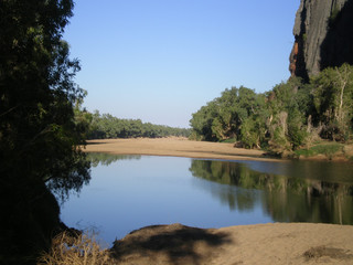 Windjana Gorge in the Kimberleys in Western Australia