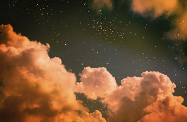 night sky with stars.