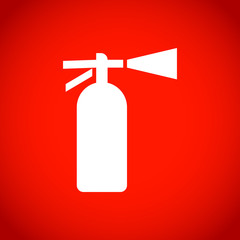  extinguisher icon  stock vector illustration flat design