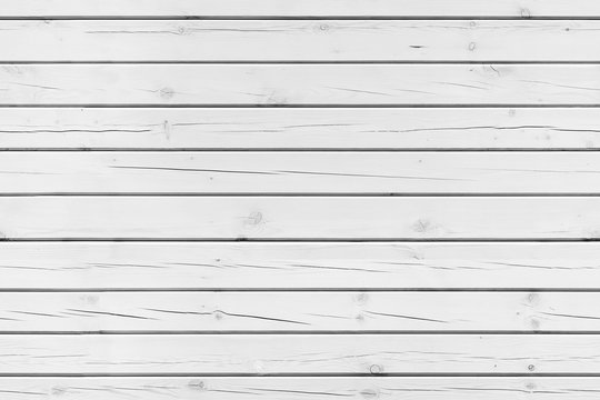 White wooden wall, seamless background