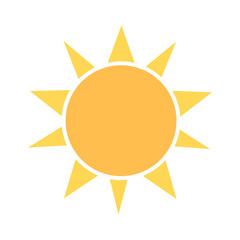 Sun icon. Vector illustration