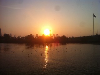 Fototapeta premium Sunset in Sharjah