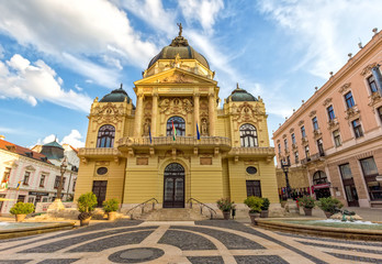 Fototapeta premium Theater of city Pecs, Hungary,18. august 2016