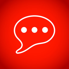 Speech Bubbles Icon. Chat pictogram icon stock vector illustration flat design