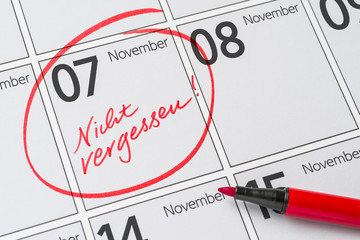 Kalender - 07. November