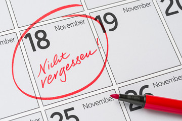 Kalender - 18. November