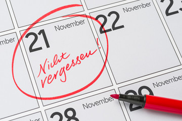 Kalender - 21. November