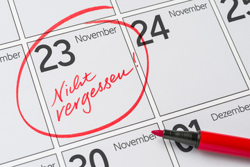 Kalender - 23. November