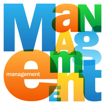 MANAGEMENT Vector Letters Icon