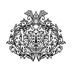 Isolated vintage Floral pattern. Vector illustration