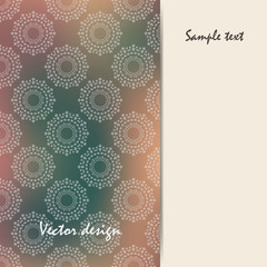  Brochure design with geometric mandala