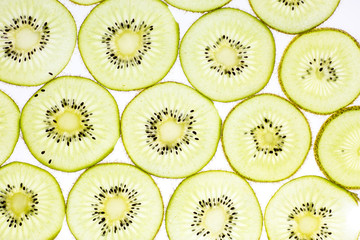 Kiwi fruit isolated on white background cutout