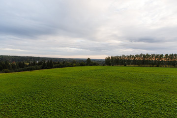 Ballooning over farm lands