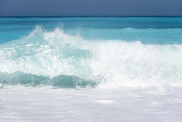 beautiful waves in the sea