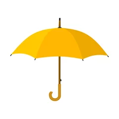 Fotobehang Yellow umbrella icon. © Rogatnev
