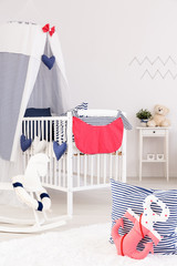 Marine crib bedding set © Photographee.eu