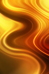 Abstract wavy background in yellow, orange and brown colors