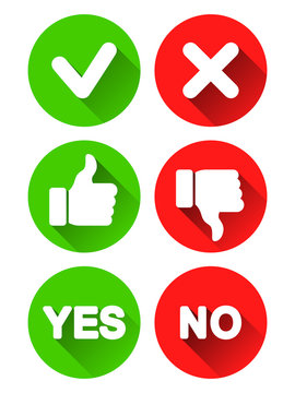 Yes And No Icons