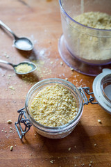 Parmesan Cheese with Garlic and Salt