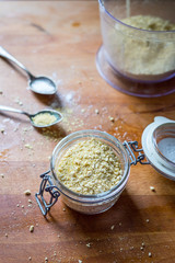 Homemade Vegan Parmesan Cheese with Garlic