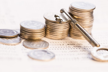 Money management and finance concept