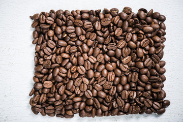Roasted coffee beans background