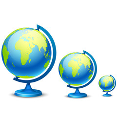 Three school globe