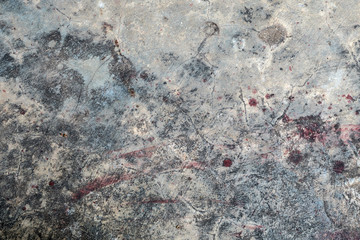 Stain on old cement texture