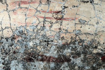 Stain on old cement texture