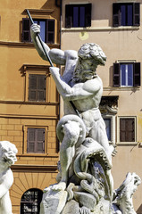 Neptune fountain in Piazza Navona in Rome, Italy © BlackMac