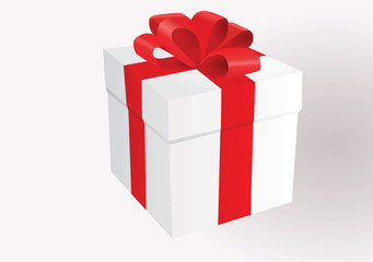 White gift box vector