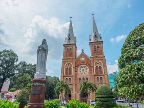 Notre Dame cathedral in Ho Chi Minh City, Vietnam