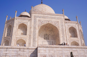 Fototapeta na wymiar Taj Mahal cloes up,India
