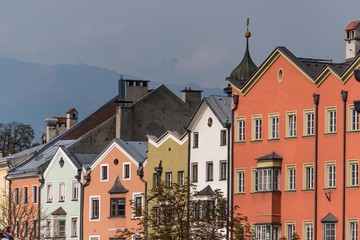 Historische Häuserfassade in Innsbruck Mariahilf
