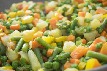 close up of vegetables at the oriental