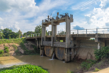 Dam floodgates small