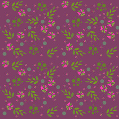 Fototapeta na wymiar Abstract Elegance Seamless pattern with floral background. Vector illustration