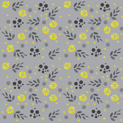 Abstract Elegance Seamless pattern with floral background. Vector illustration