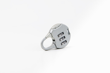 Padlock on isolated white background