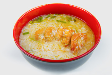 Boiled rice with shirm