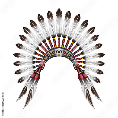 Red feather headdress Clearance