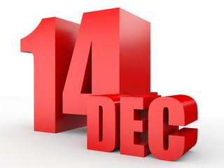 December 14. Text on white background.