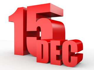 December 15. Text on white background.